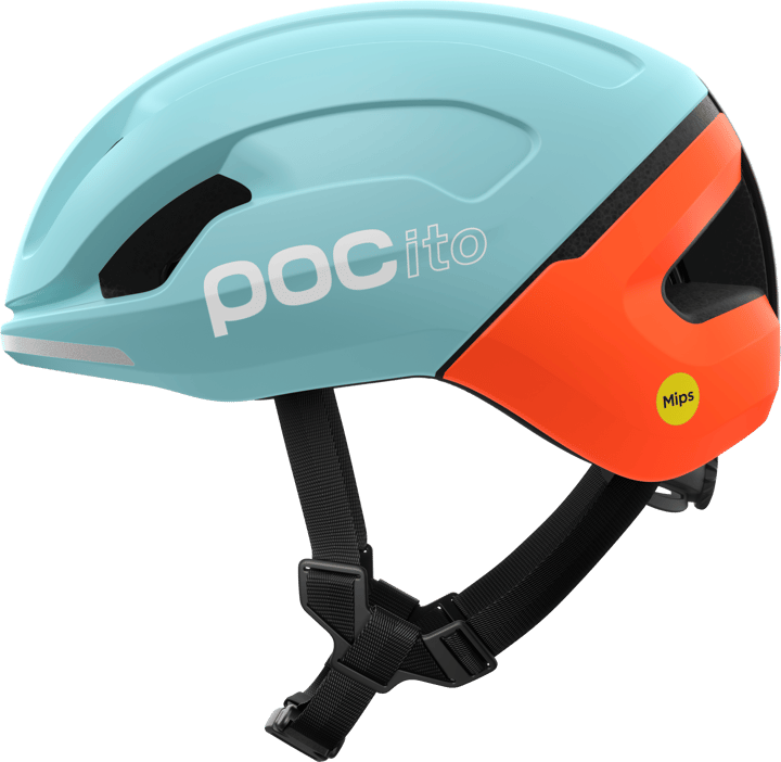 POC Kids' Pocito Omne Mips Bike Helmet Indicolite Blue Matt/Carnelian Orange Matt POC