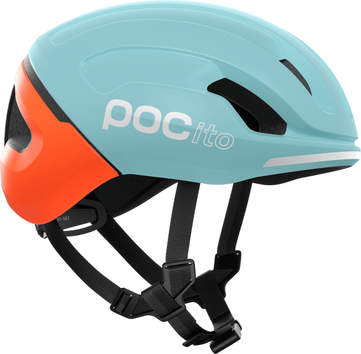 POC Kids' Pocito Omne Mips Bike Helmet Indicolite Blue Matt/Carnelian Orange Matt POC