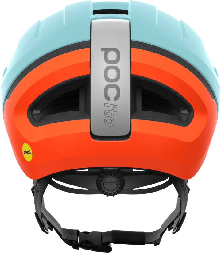 POC Kids' Pocito Omne Mips Bike Helmet Indicolite Blue Matt/Carnelian Orange Matt POC