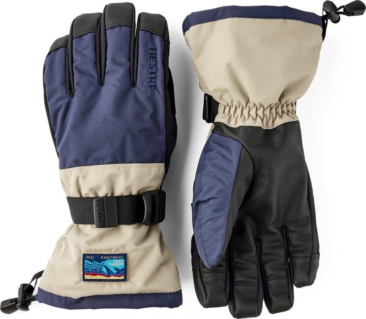 Hestra Gauntlet Sr. - 5 Finger Dark Navy/Beige Hestra