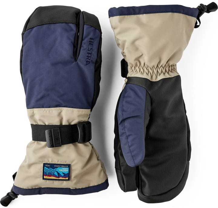 Hestra Gauntlet Sr. - 3 Finger Dark Navy/Beige Hestra