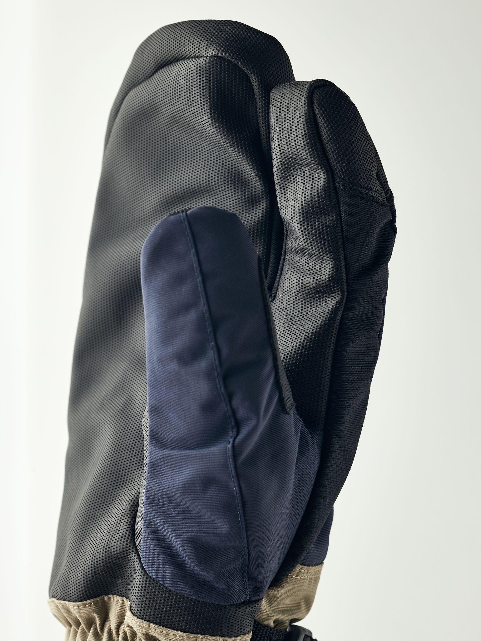 Hestra Gauntlet Sr. - 3 Finger Dark Navy/Beige