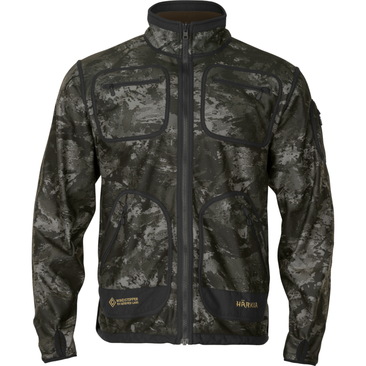 Härkila Men's Kamko Noctyx WSP Reversible Fleece Jacket Axis Msp®black/willow Green Härkila