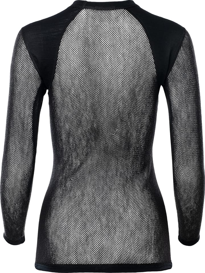 Aclima Women's WoolNet Light Crewneck Jet Black Aclima