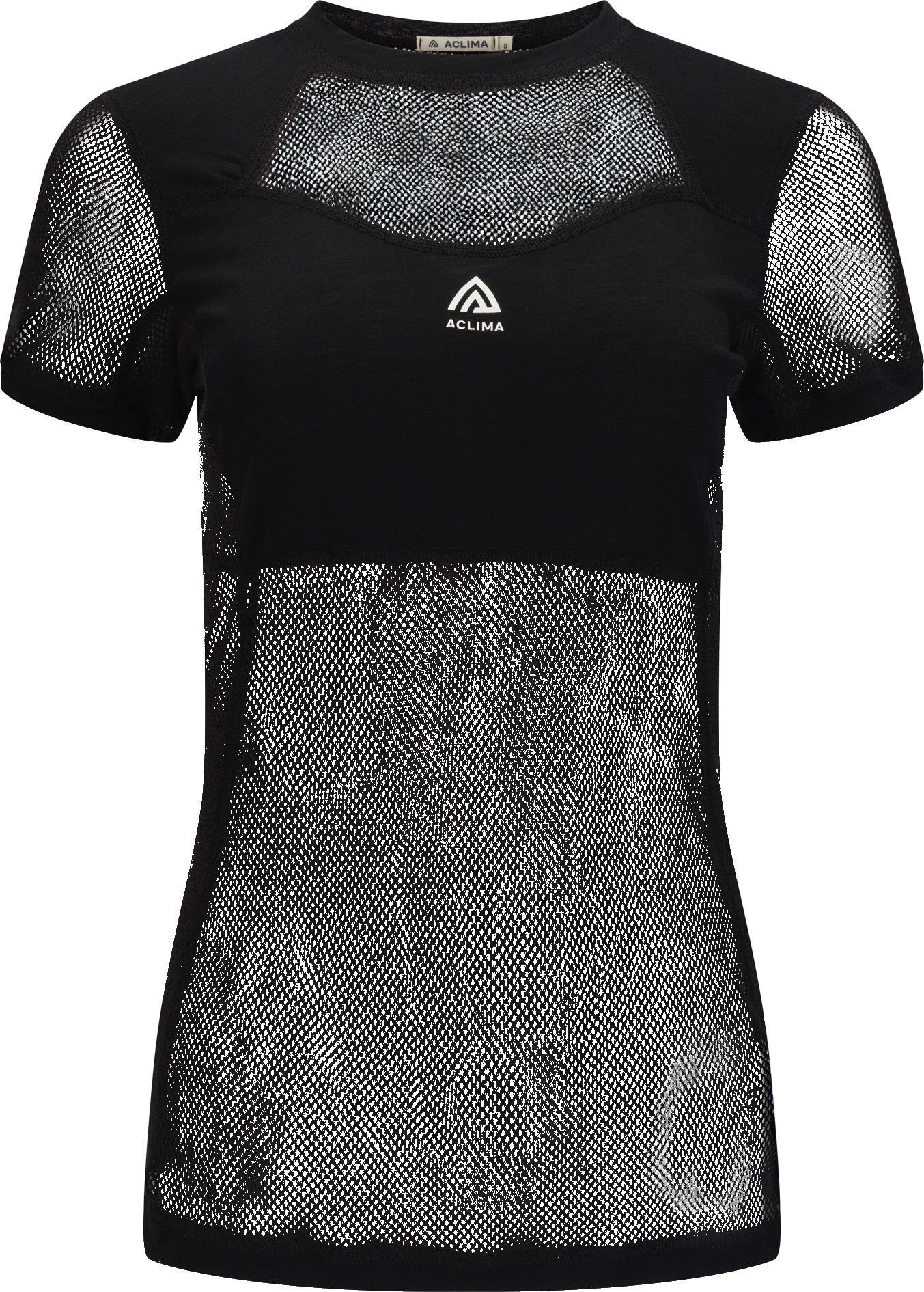 Aclima Women's WoolNet Light T-Shirt Jet Black