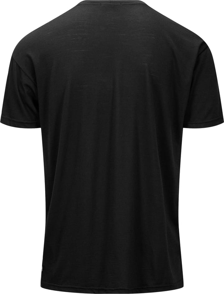 Aclima Men's LightWool 140 Classic Tee Logo Jet Black Aclima