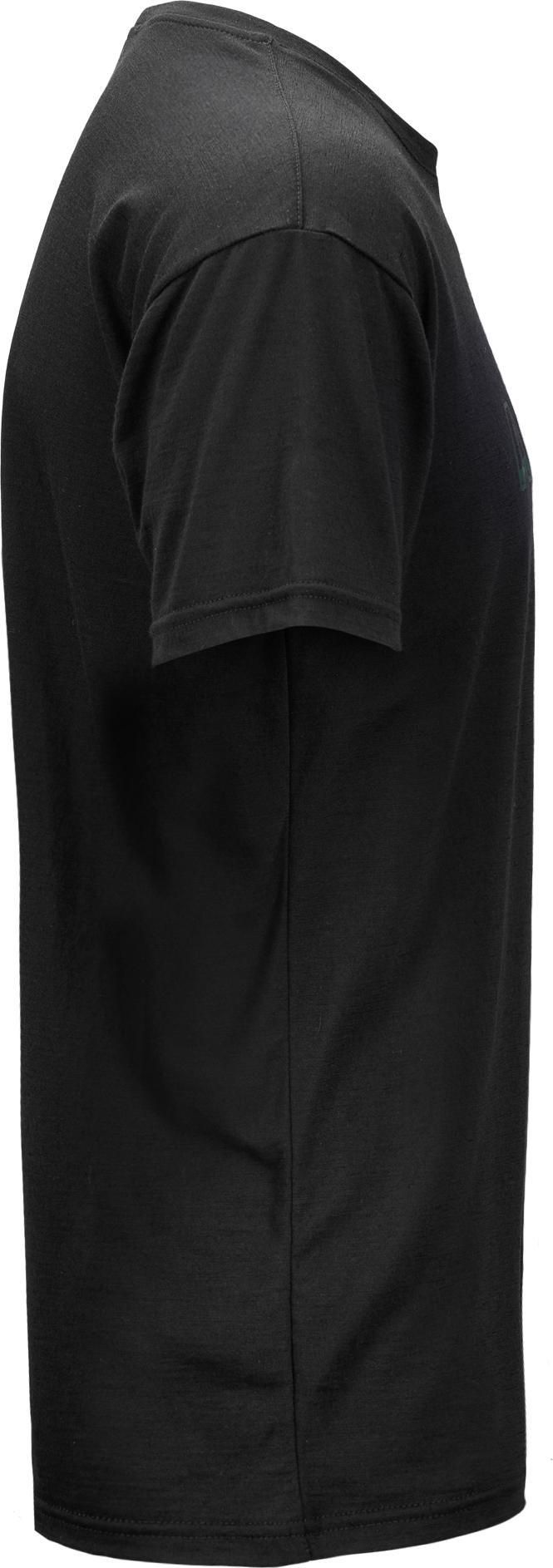 Aclima Men's LightWool 140 Classic Tee Logo Jet Black Aclima