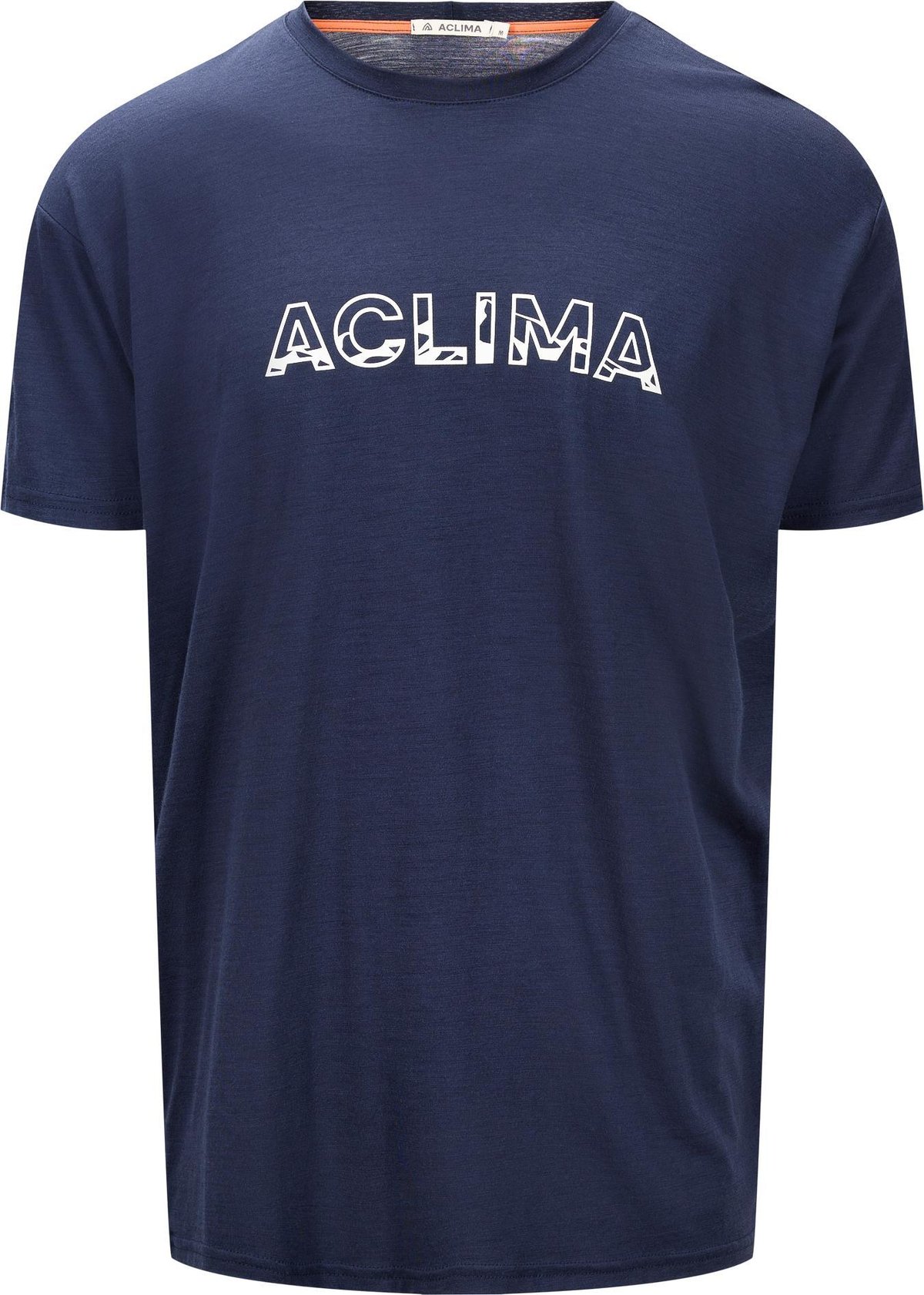Aclima Men's LightWool 140 Classic Tee Logo Navy Blazer