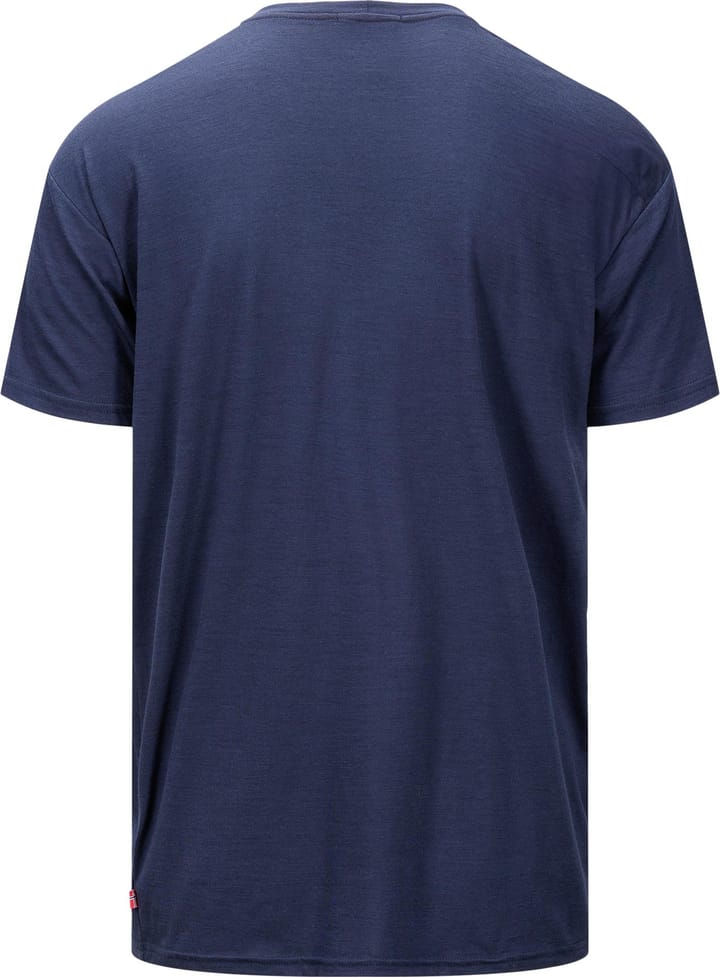 Aclima Men's LightWool 140 Classic Tee Logo Navy Blazer Aclima