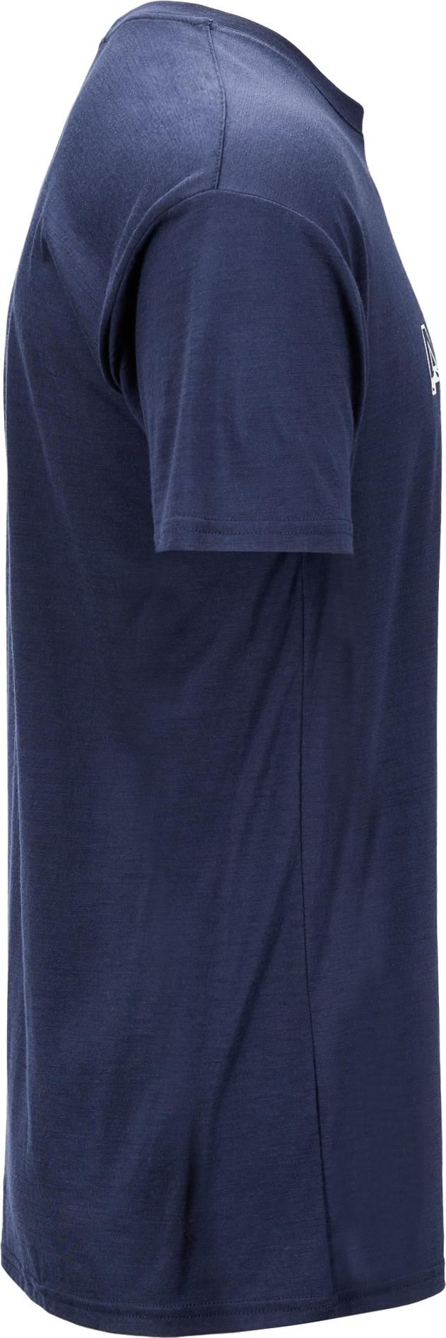 Aclima Men's LightWool 140 Classic Tee Logo Navy Blazer Aclima