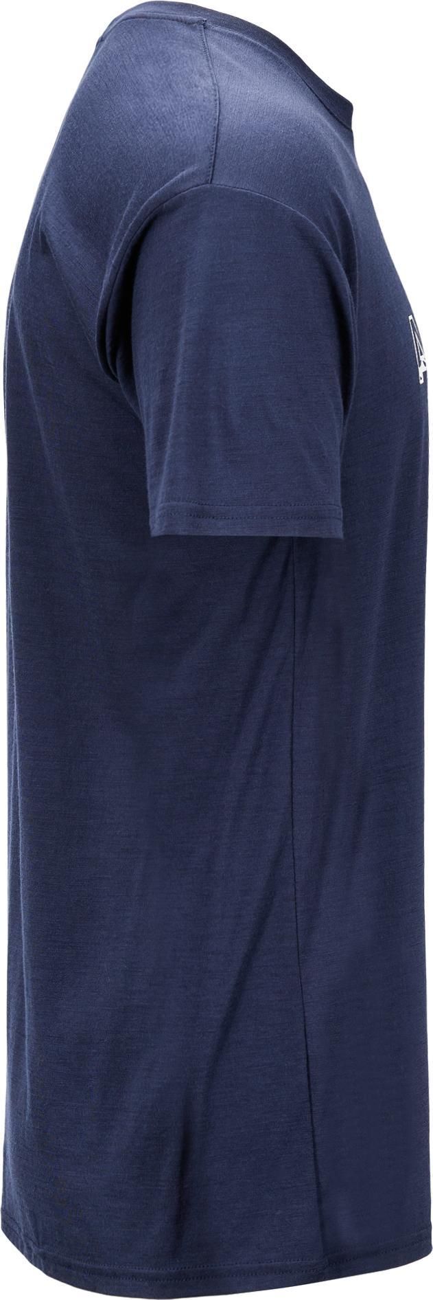 Aclima Men's LightWool 140 Classic Tee Logo Navy Blazer Aclima