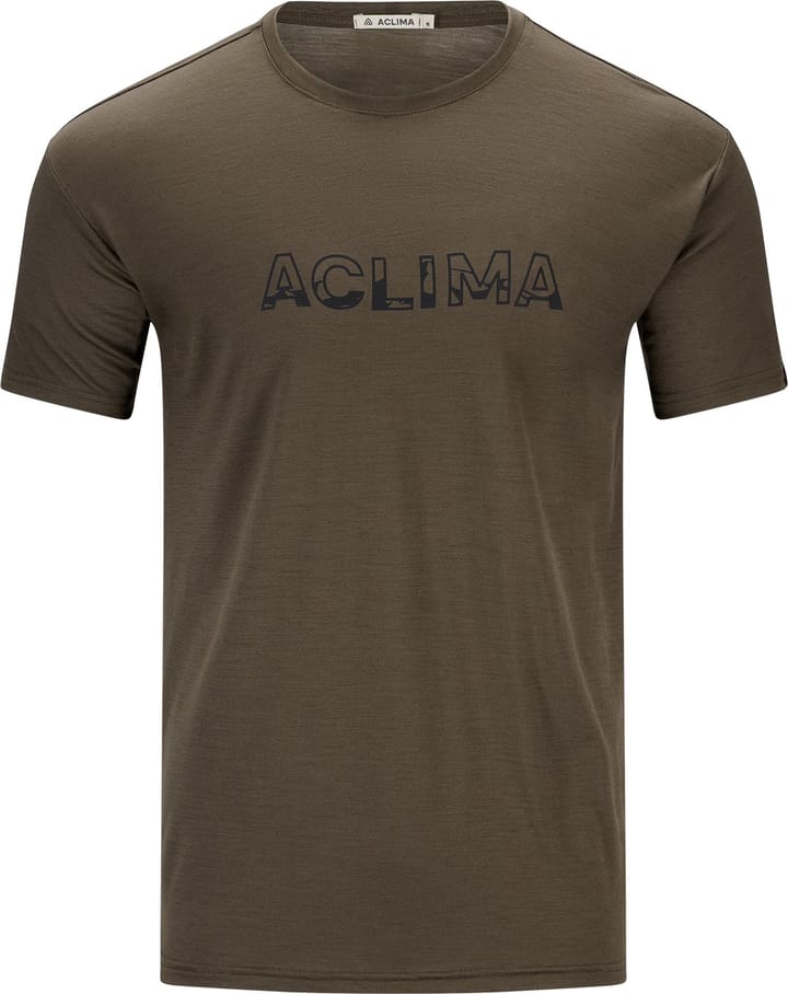 Aclima Men's LightWool 140 Classic Tee Logo Tarmac Aclima