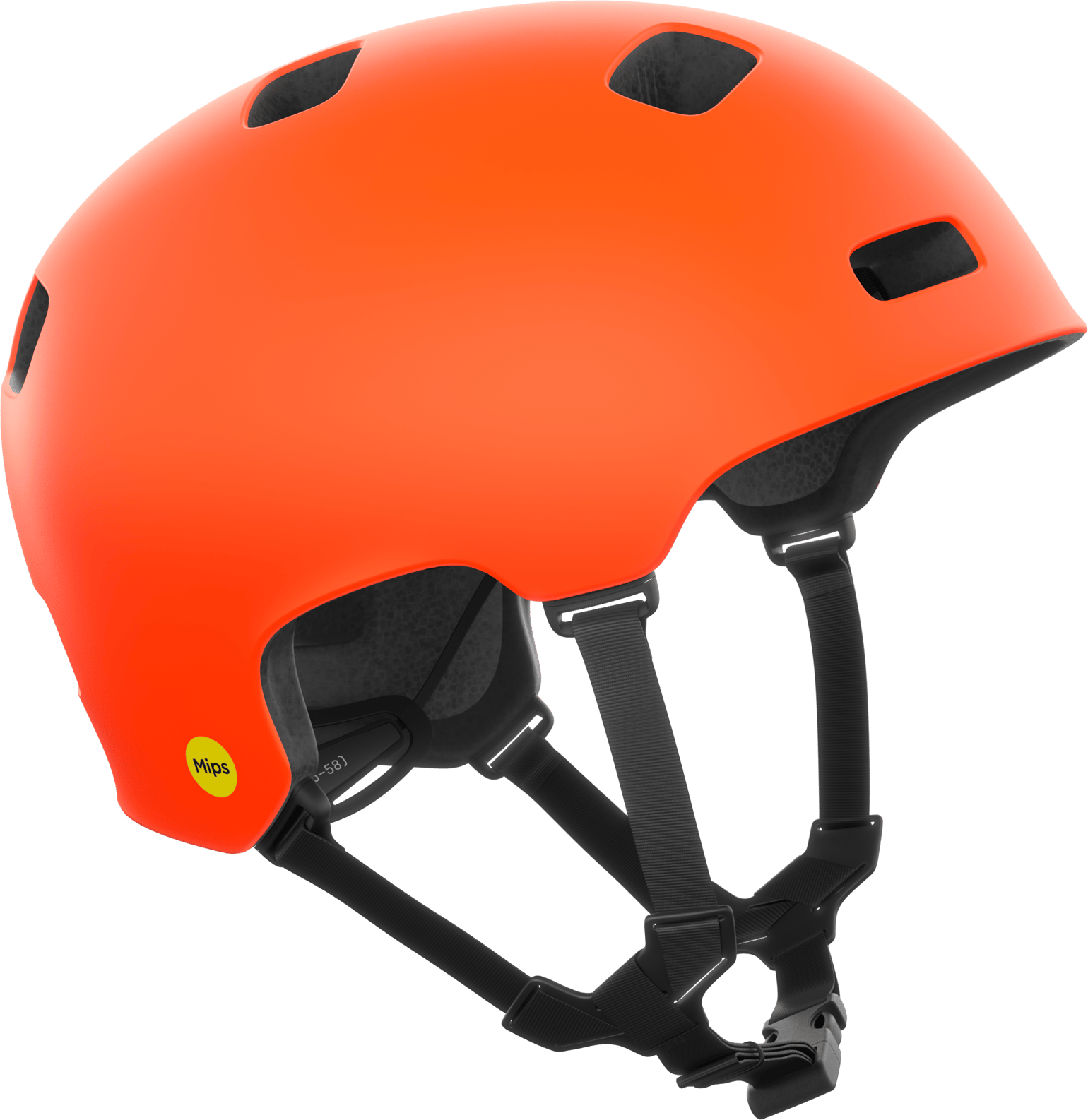 POC Crane Mips Bike Helmet Fluorescent Orange Matt