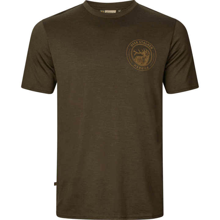 Härkila Men's Game Short Sleeve T-Shirt Willow Green Stag Härkila Härkila Men's Game Short Sleeve T-Shirt Willow Green Stag Härkila