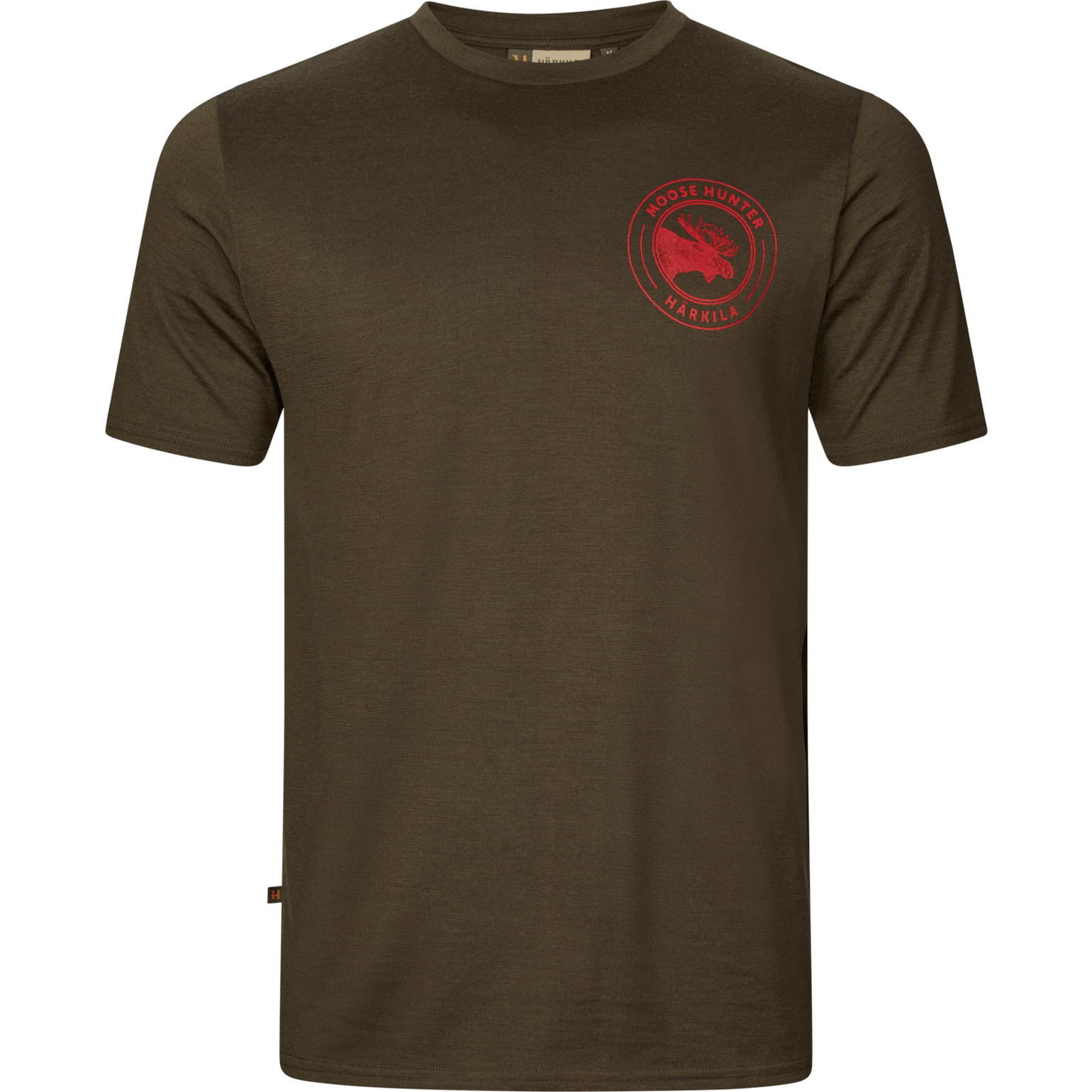 Härkila Men's Game Short Sleeve T-Shirt Willow Green Moose