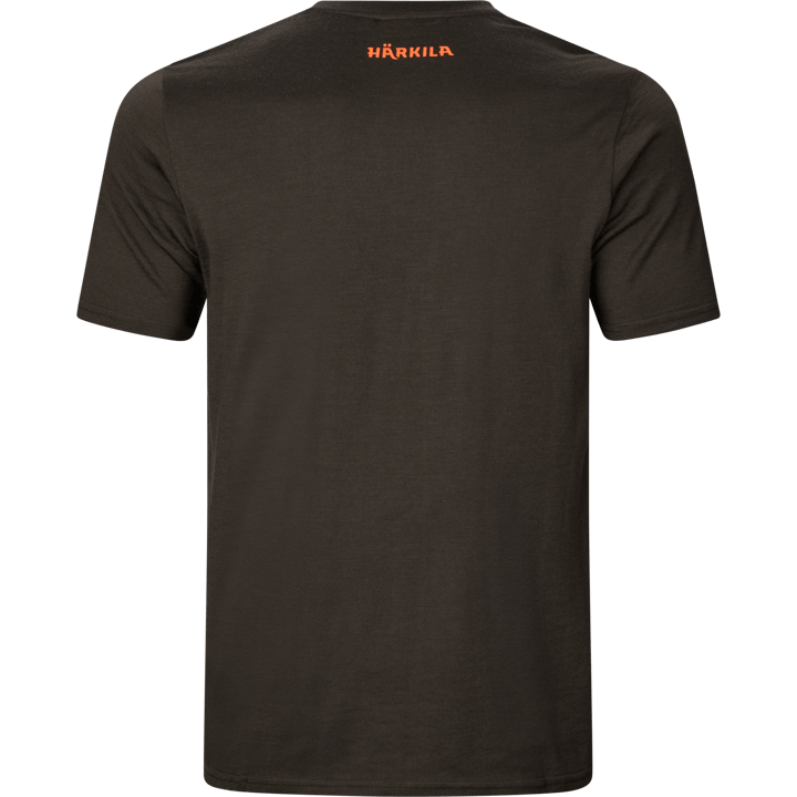 Härkila Men's Game Short Sleeve T-Shirt Shadow Brown Wildboar Härkila