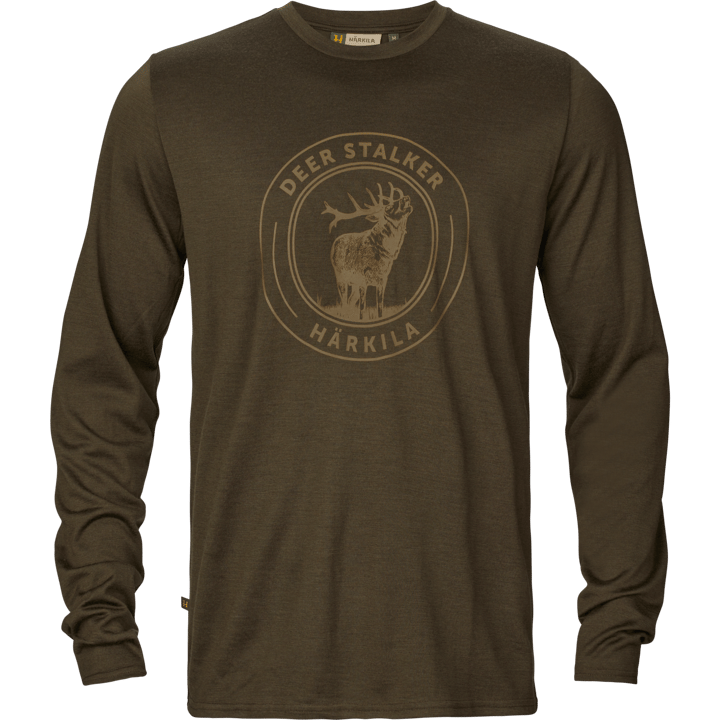Härkila Härkila Game Långärmad T-Shirt Willow Green Stag Härkila