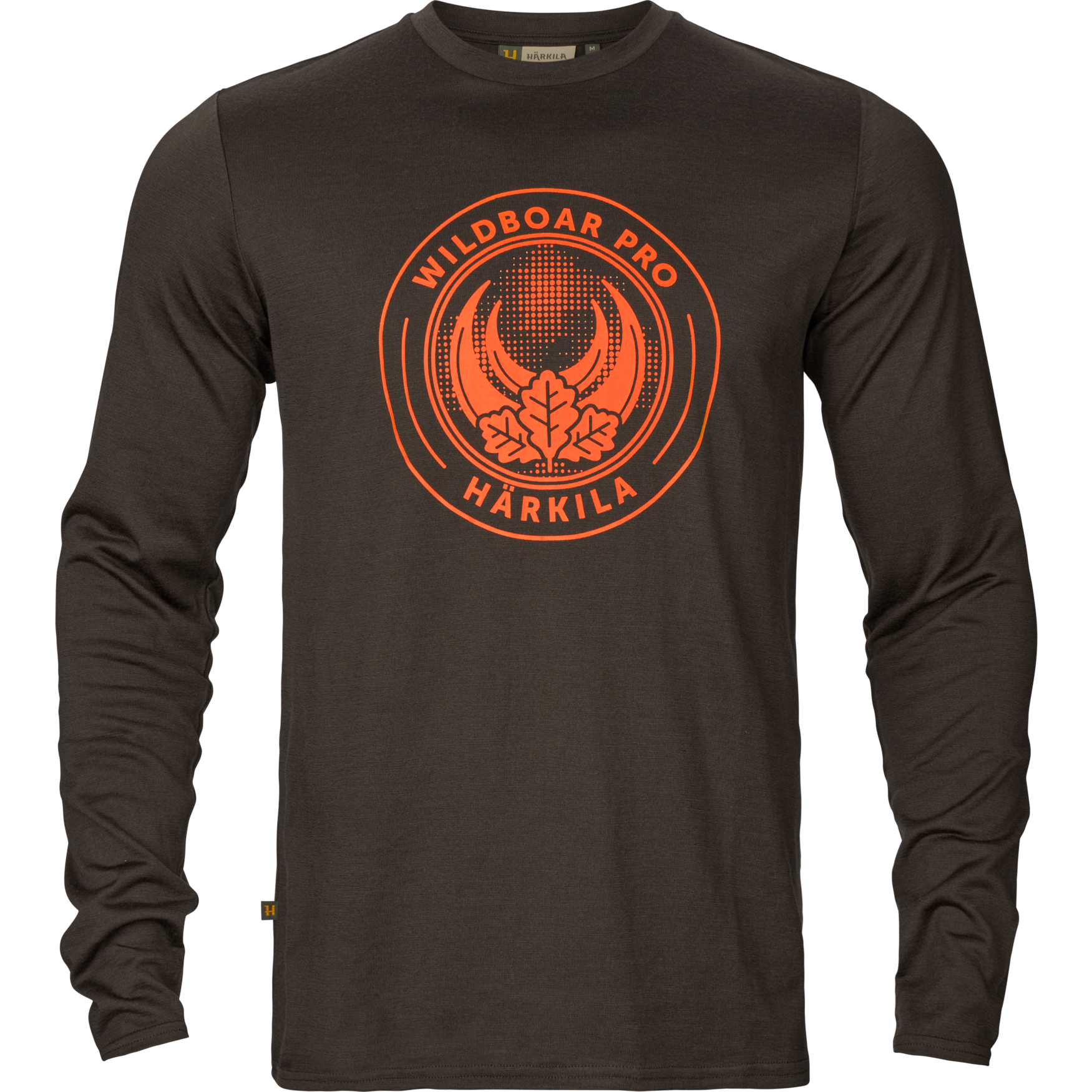 Härkila Men's Game Long Sleeve T-Shirt Shadow Brown Wildboar Pitkähihaiset paidat M