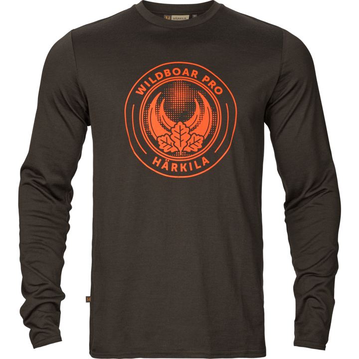 Härkila Men's Game Long Sleeve T-Shirt Shadow Brown Wildboar Härkila