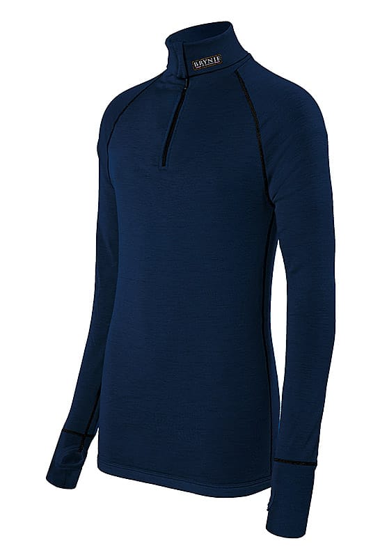 Brynje Arctic Zip Polo With thumbfingergrip Navy