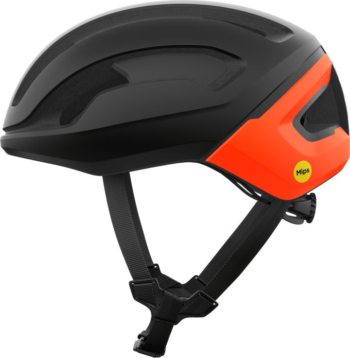 POC Omne Air Mips Cycling Helmet Uranium Black Matt/Fluorescent Orange Matt POC