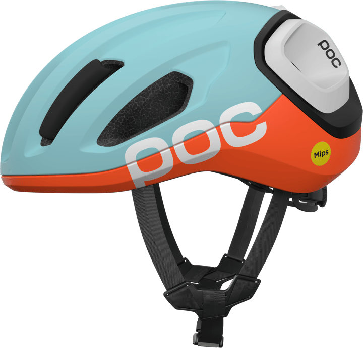 POC Amidal Cycling Helmet Indicolite Blue Matt/Carnelian Orange Matt POC