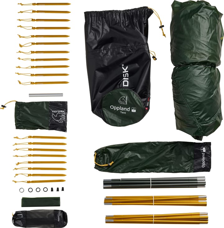 Nordisk Oppland 2 LW (2.0) Tent Black Forest Green Nordisk