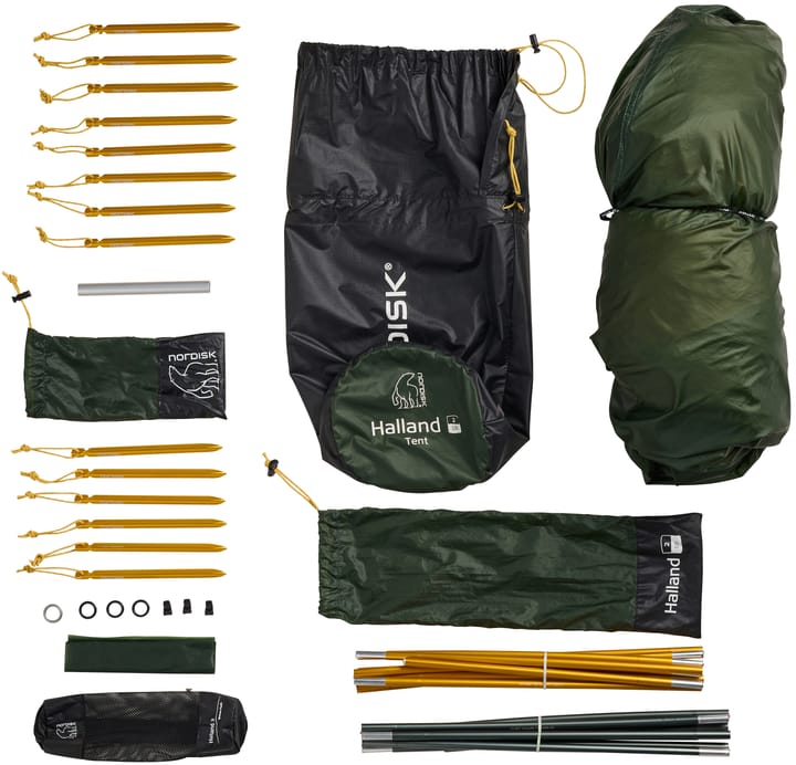 Nordisk Halland 2 LW (2.0) Tent Black Forest Green Nordisk