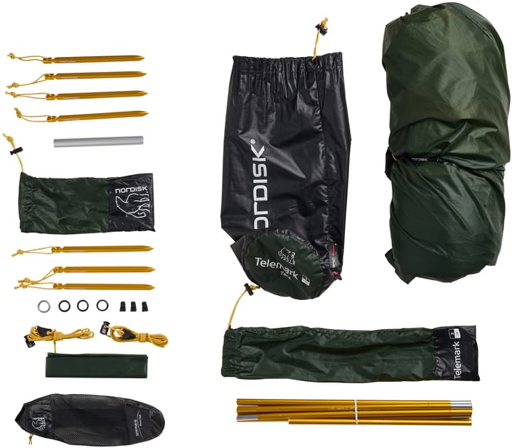 Nordisk Telemark 2.2 LW (2.0) Tent Black Forest Green Nordisk