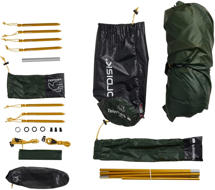 Nordisk Telemark 1 LW (2.0) Tent Black Forest Green Nordisk
