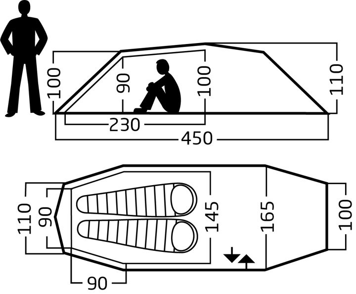 Nordisk Oppland 2 SI (2.0) Tent Deep Forest Nordisk