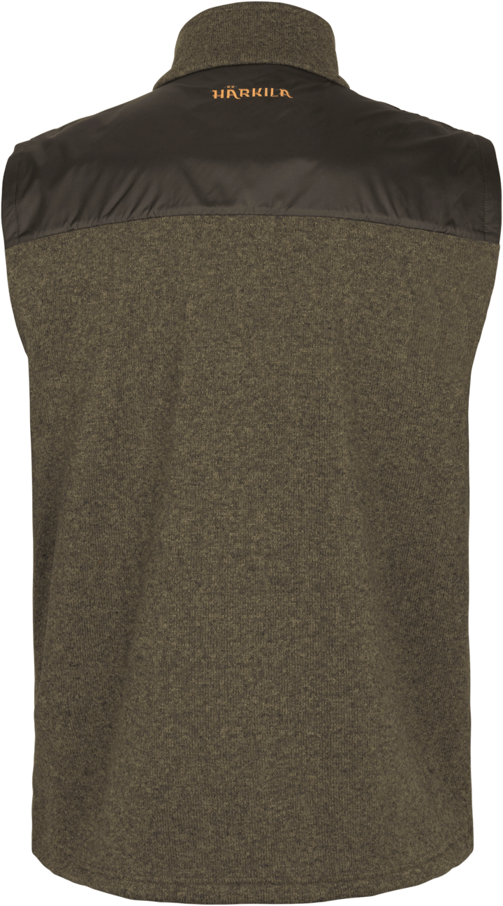 Härkila Men's Kalix Fleece Waistcoat Willow Green/Shadow Brown Härkila