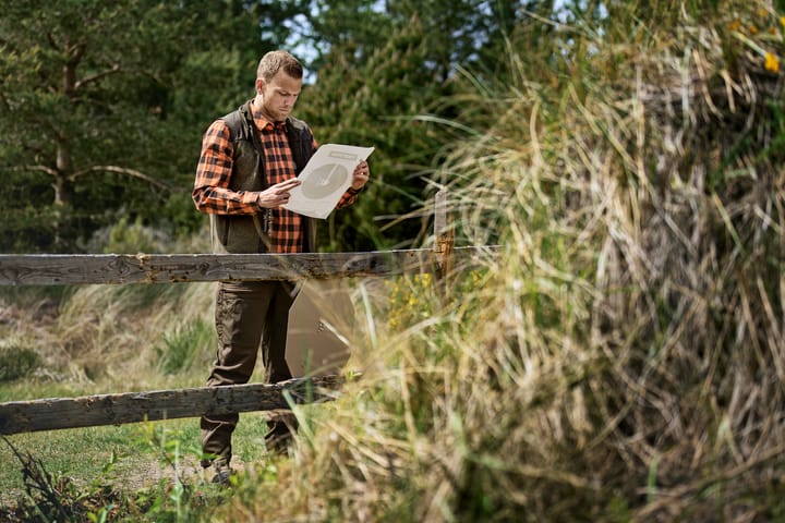 Härkila Men's Kalix Fleece Waistcoat Willow Green/Shadow Brown Härkila