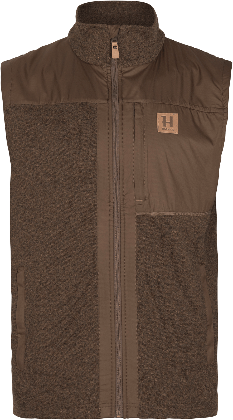 Härkila Men's Kalix Fleece Waistcoat Dark Earth