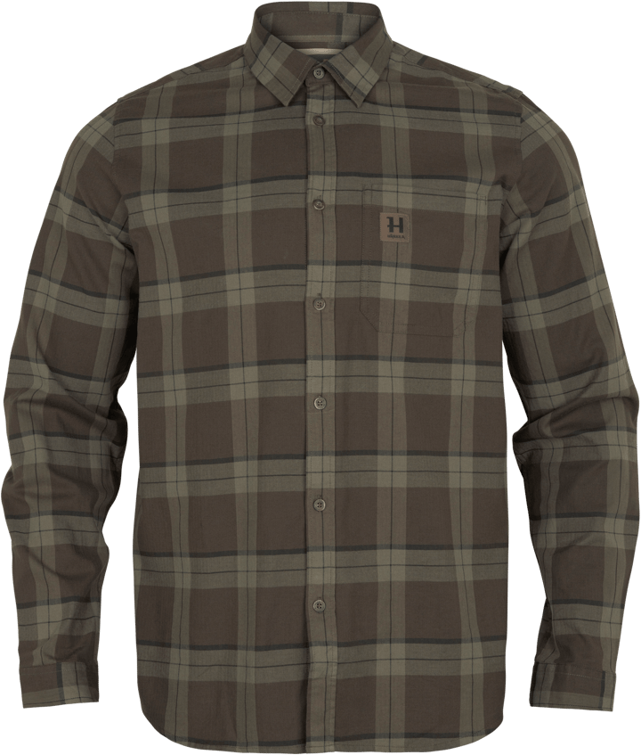 Härkila Men's Fjell LS Shirt Green Check Härkila