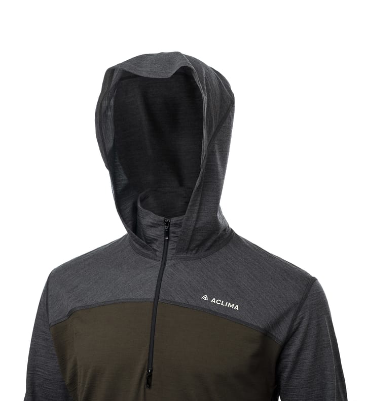 Aclima Men's LightWool 180 Hoodie Tarmac/Marengo Aclima