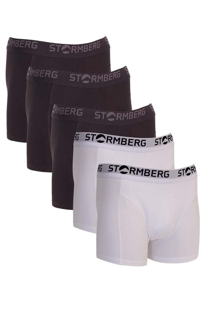 Stormberg Tolan Boxer 5 Pk Jet Black / White Stormberg