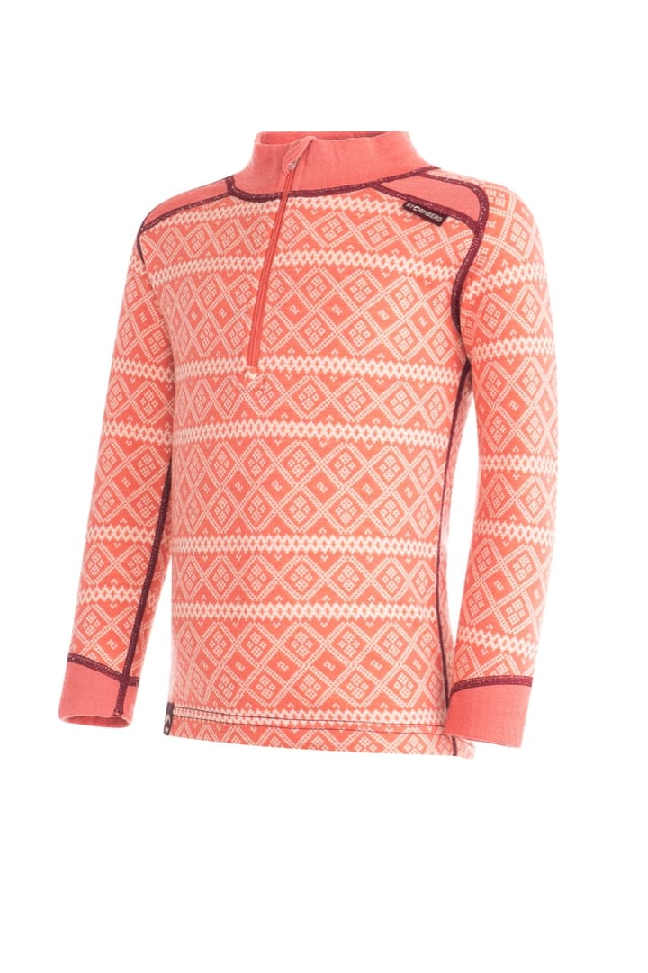 Stormberg Rauland Wool Polo Zip Kids Faded Rose / Sandshell Stormberg