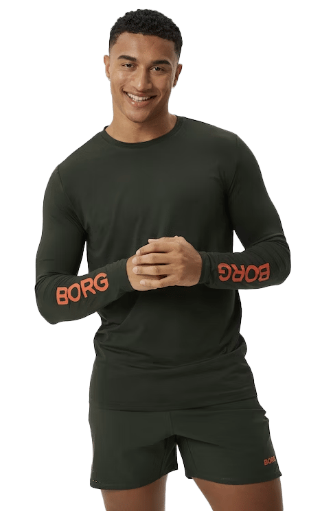 Björn Borg Men's Borg Long Sleeve T-Shirt Rosin
