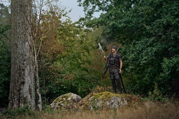 Härkila Men's Noctyx Camo Short Sleeved T-Shirt Axis MSP®Black/Black Härkila