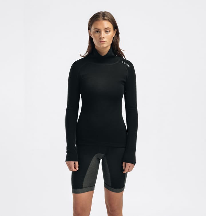 Aclima Warmwool Roll Neck W'S Jet Black Aclima Aclima Warmwool Roll Neck W'S Jet Black Aclima