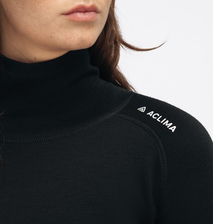 Aclima Warmwool Roll Neck W'S Jet Black Aclima Aclima Warmwool Roll Neck W'S Jet Black Aclima