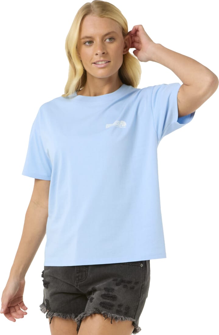 Rip Curl Women's Ocean Tech Relaxed Tee Mid Blue Rip Curl Rip Curl Women's Ocean Tech Relaxed Tee Mid Blue Rip Curl