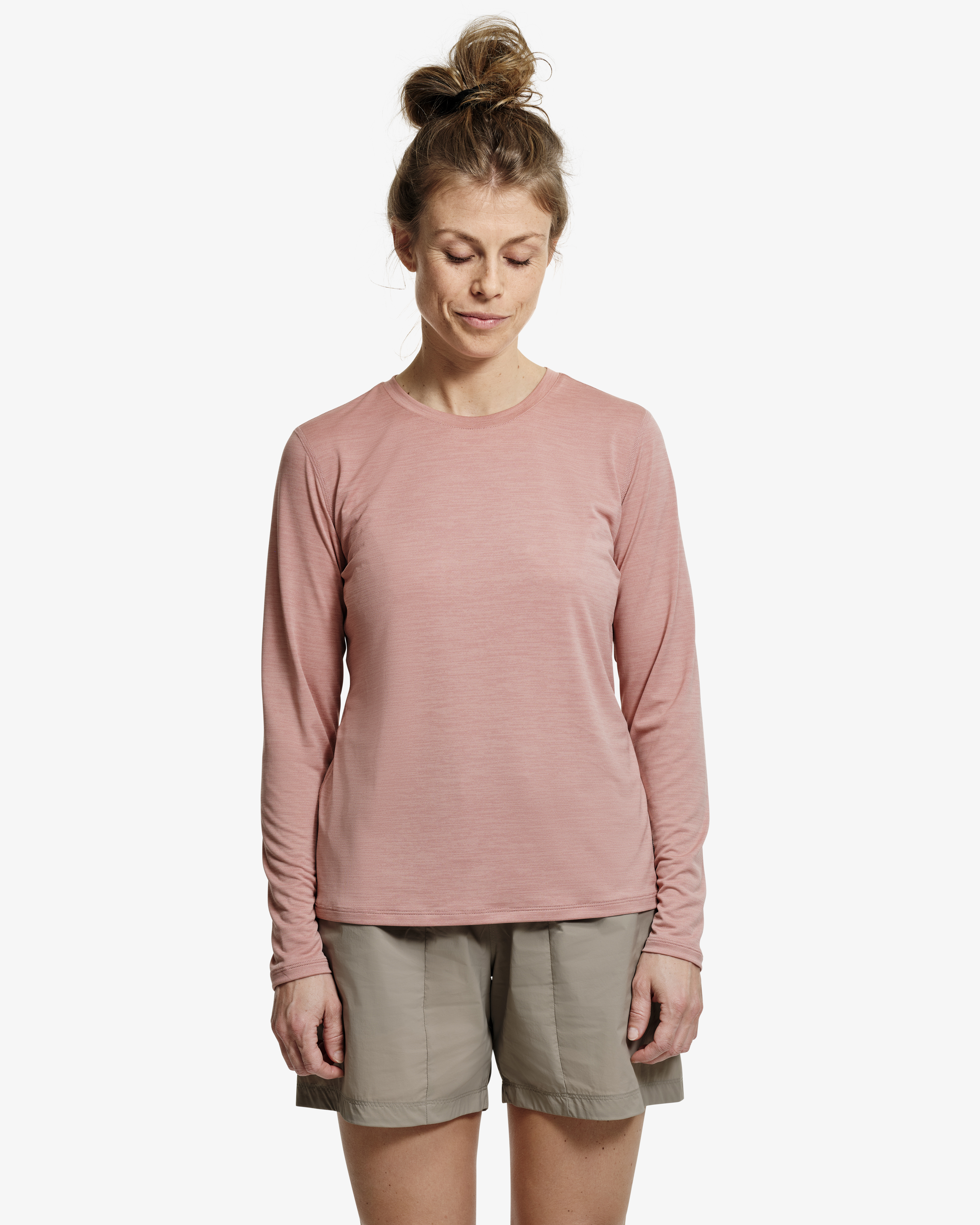 Lundhags Women's Tived Long Sleeve T-shirt Stone Pink