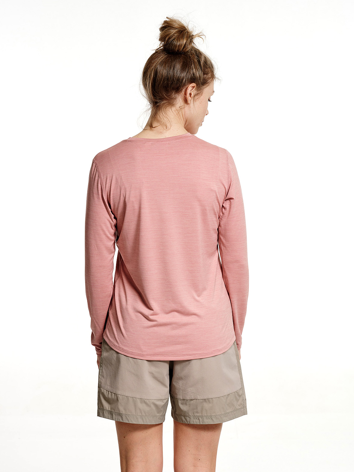 Lundhags Women's Tived Long Sleeve T-shirt Stone Pink