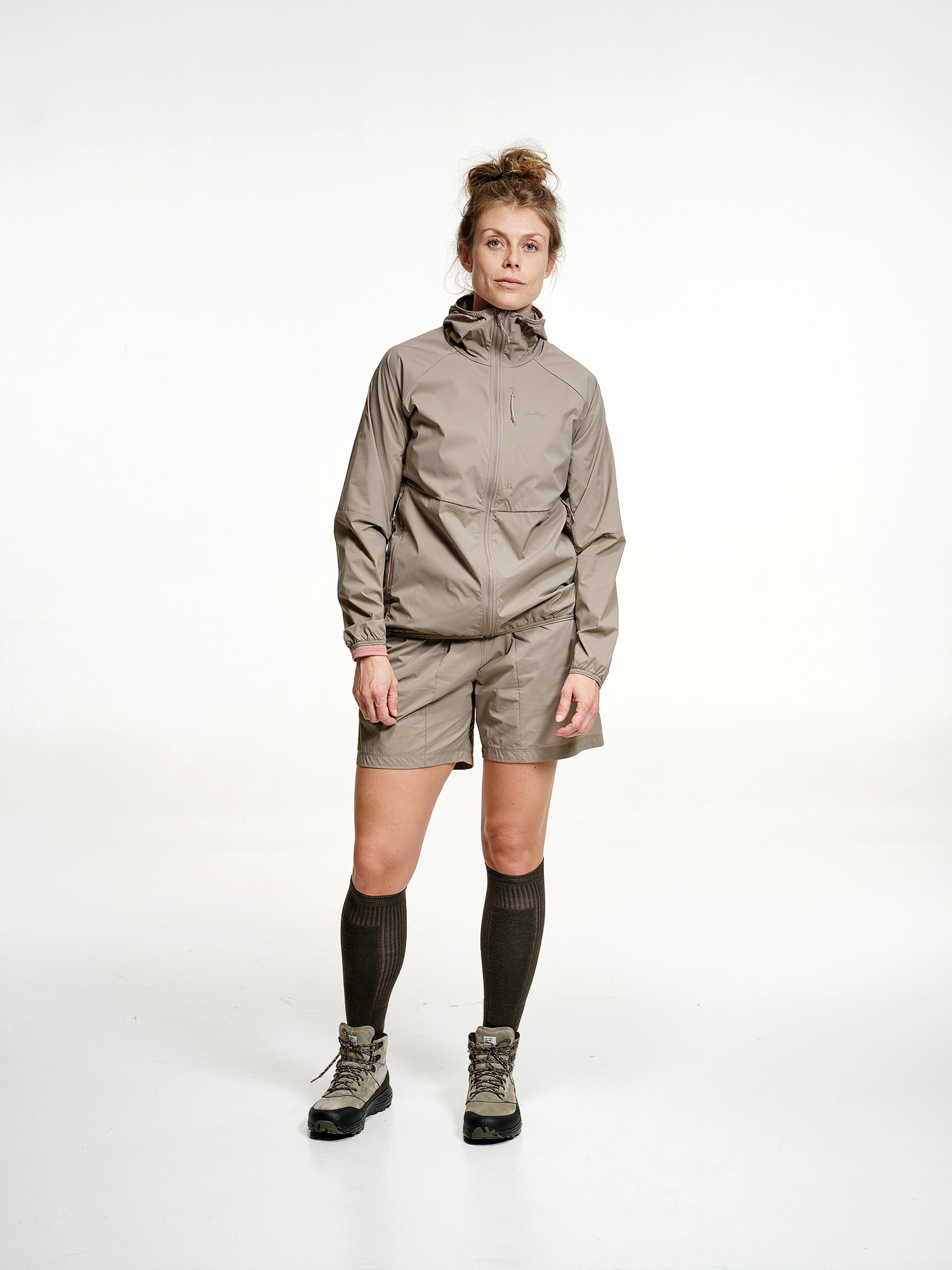 Lundhags Tived Light Windbreaker Jacket Dame Driftwood