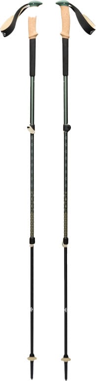 Black Diamond Trail Cork Trekking Poles Laurel Green Black Diamond