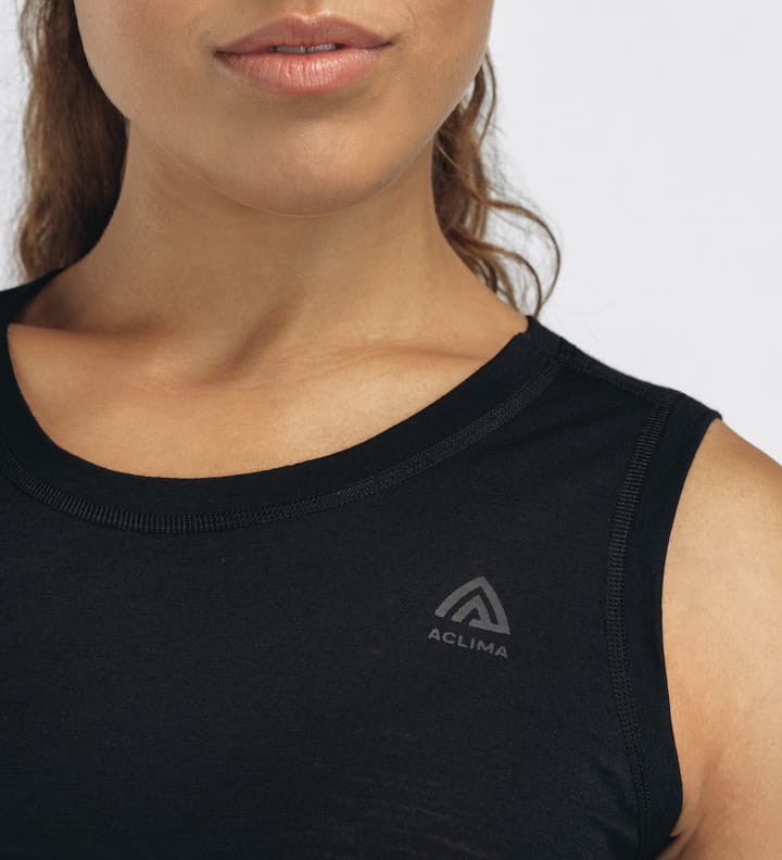 Aclima Women's Lightwool 140 Singlet V2 Jet Black Aclima