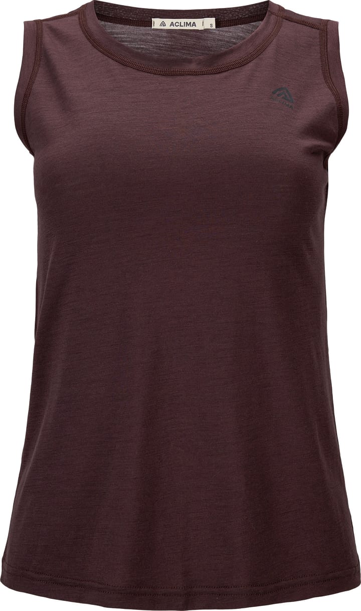 Aclima Women's Lightwool 140 Singlet V2 Chocolate Plum Aclima
