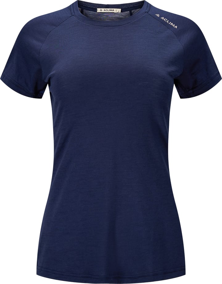 Aclima Women's Lightwool 140 Trail Tee Navy Blazer Aclima